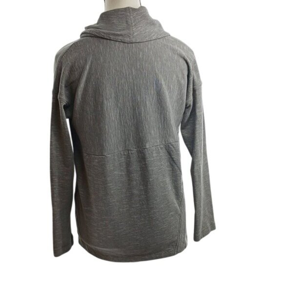J. Jill Cowl Neck Sweater Gray Comfy Pockets Pullover Womens Size XS - Picture 5 of 8